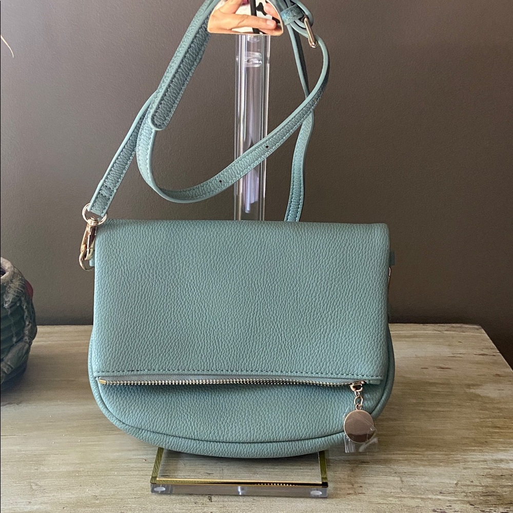 Sleek Teal Crossbody Bag